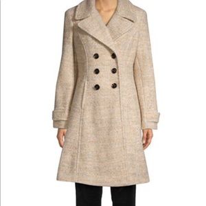 Ivanka Trump Fit and Flare Double-Breasted Coat